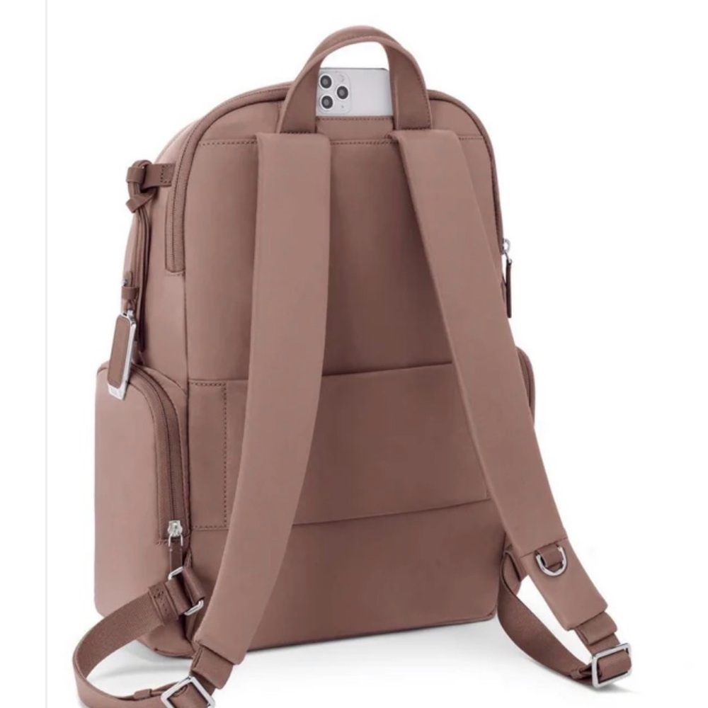 Tumi Celina Rose Backpack with Silver Accents Fits 15” laptops - Picture 6 of 9
